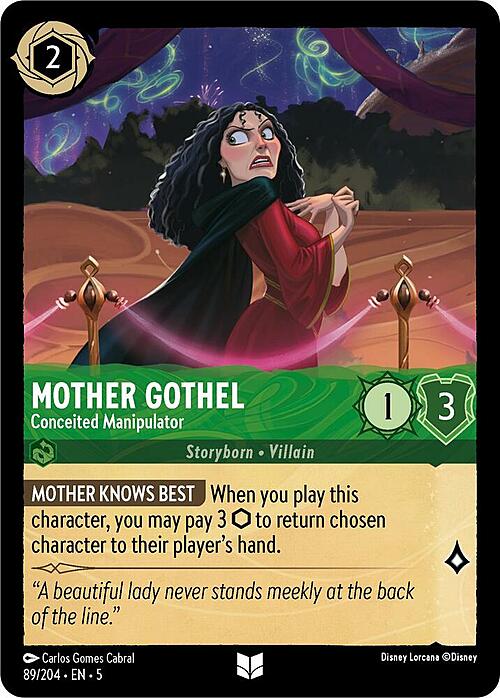 Mother Gothel - Conceited Manipulator Card Front