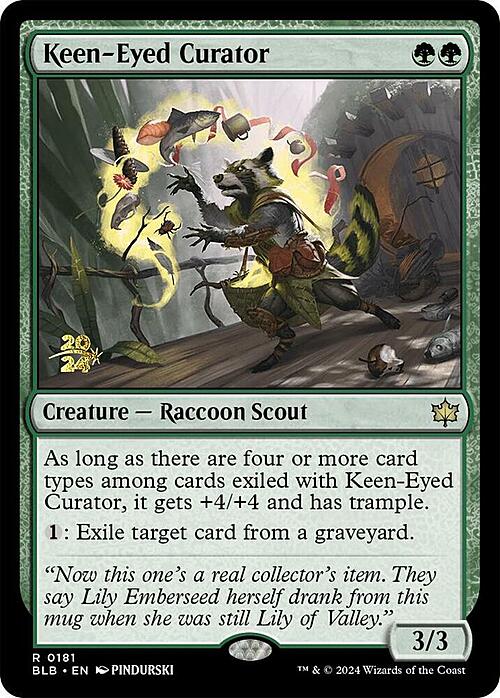 Keen-Eyed Curator Card Front