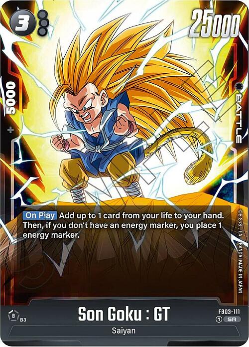 Son Goku : GT Card Front