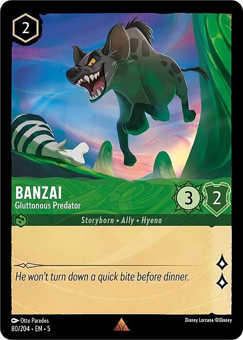 Banzai - Gluttonous Predator Card Front