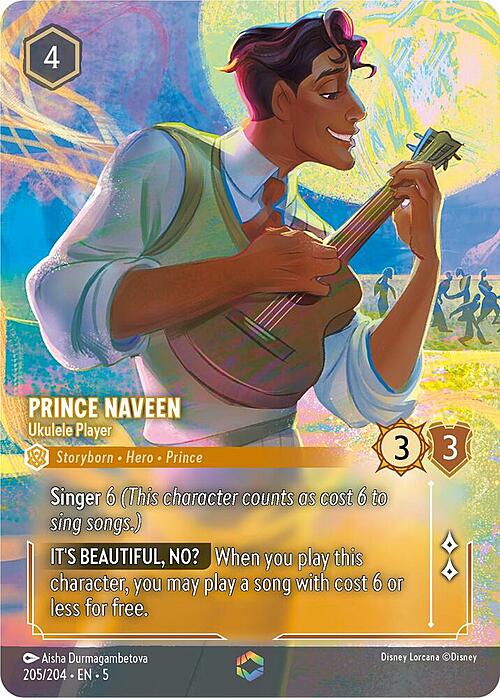 Prince Naveen - Ukulele Player Card Front