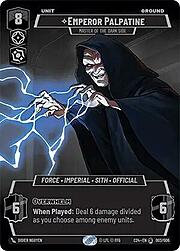 Imperatore Palpatine, Maestro Del Lato Oscuro