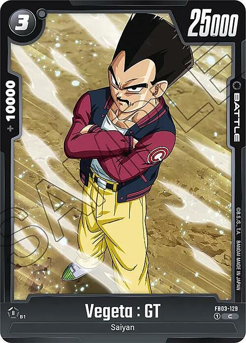 Vegeta Card Front