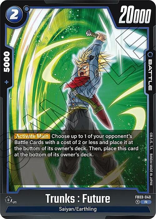 Trunks : Future Card Front