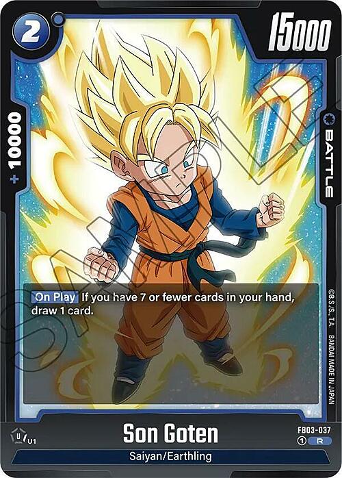 Son Goten Card Front