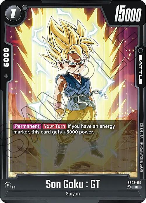 Son Goku : GT Card Front