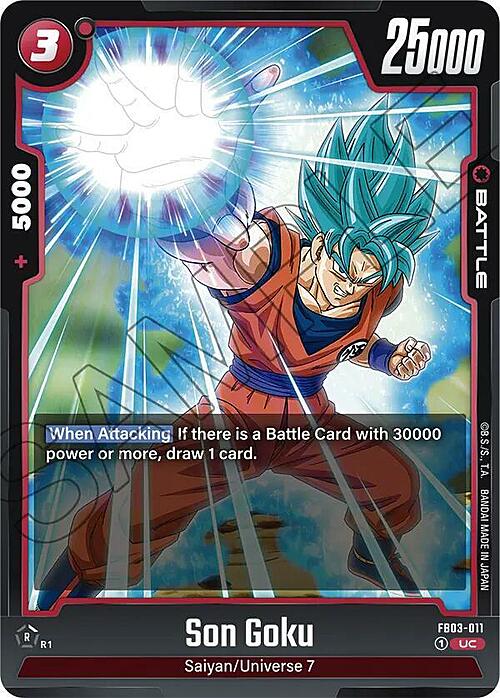 Son Goku Card Front