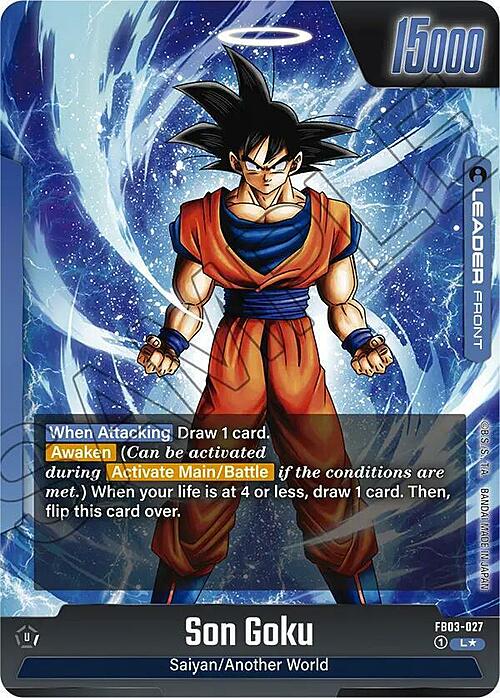 Son Goku Card Front