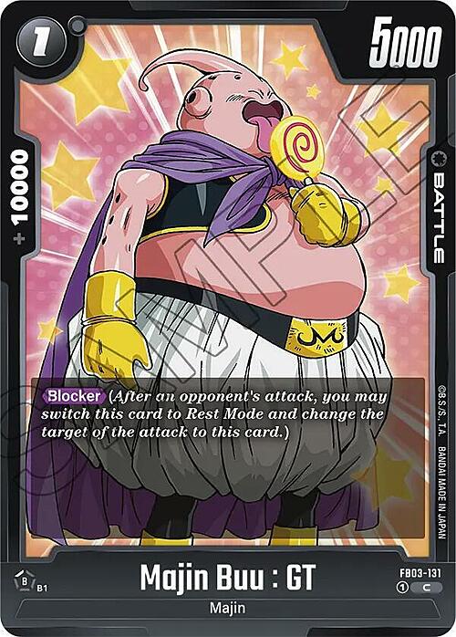 Majin Buu : GT Card Front