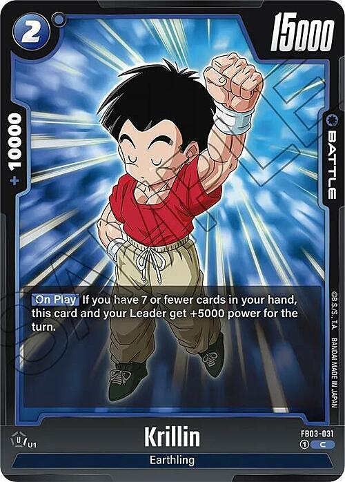 Krillin Card Front