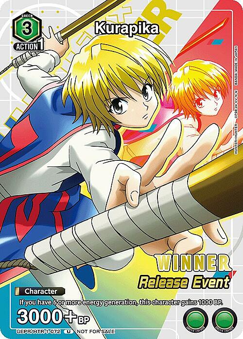 Kurapika Card Front