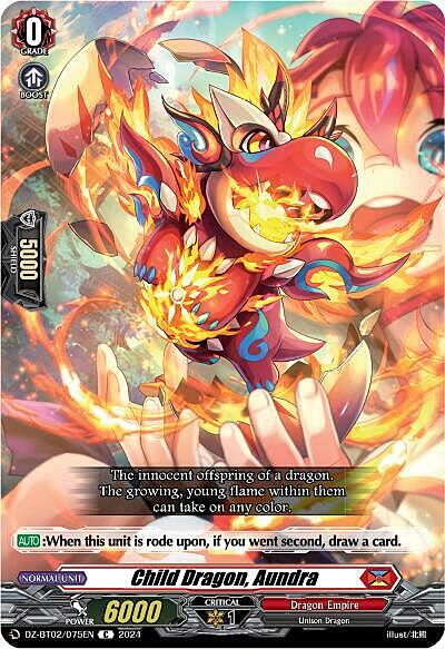 Child Dragon, Aundra Card Front