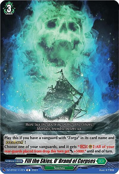 Fill the Skies, O' Brand of Corpses Card Front