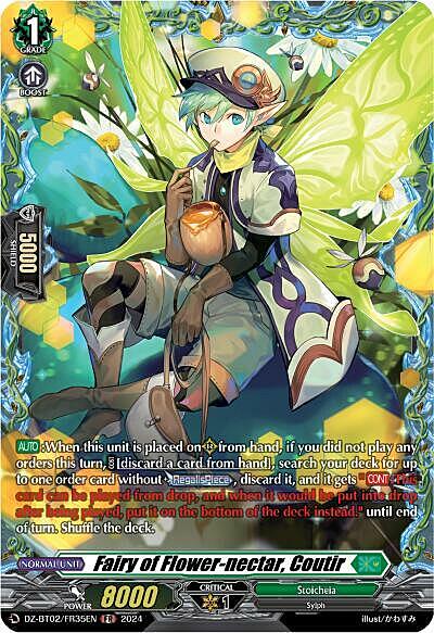 Fairy of Flower-nectar, Coutir Card Front