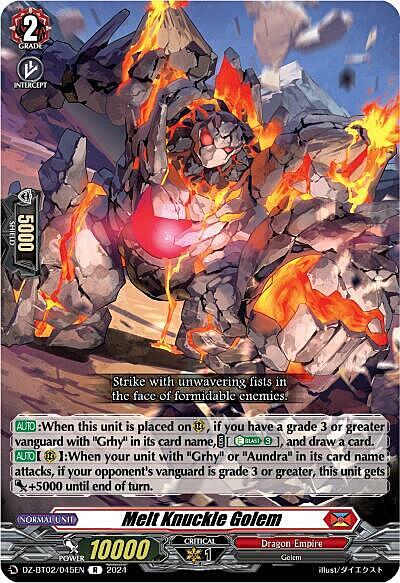 Melt Knuckle Golem Card Front