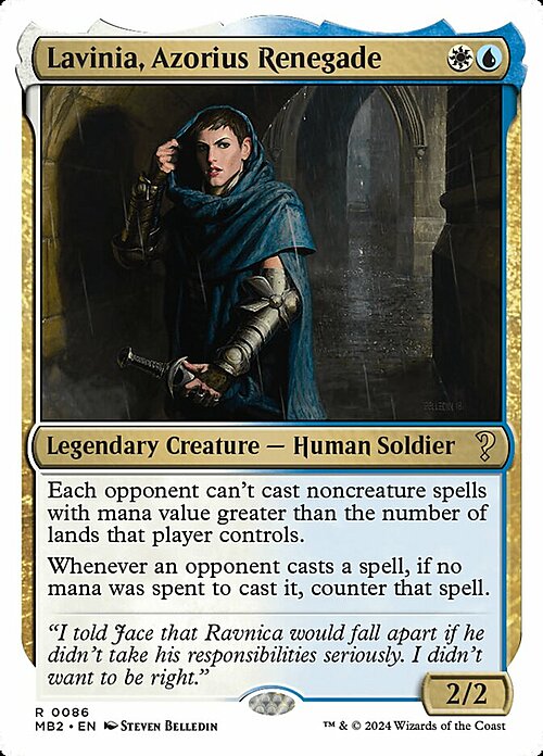 Lavinia, Azorius Renegade Card Front