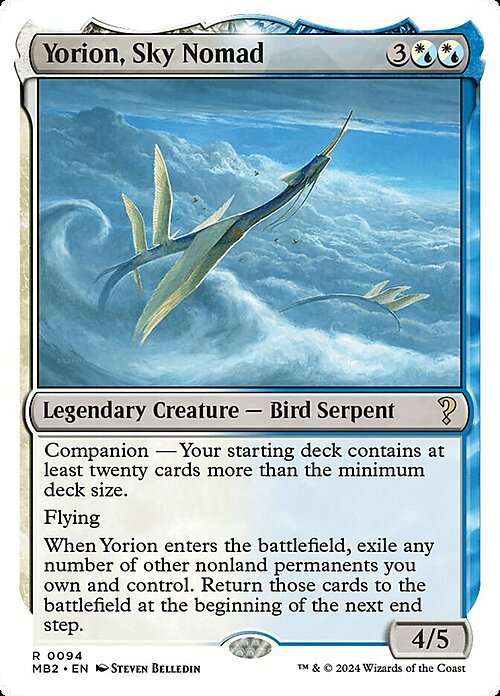 Yorion, Sky Nomad Card Front