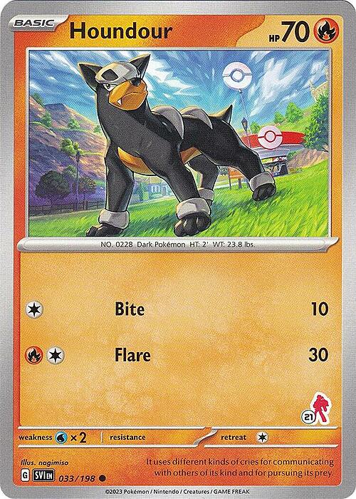 Houndour Card Front