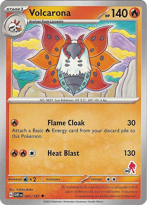 Volcarona Card Front