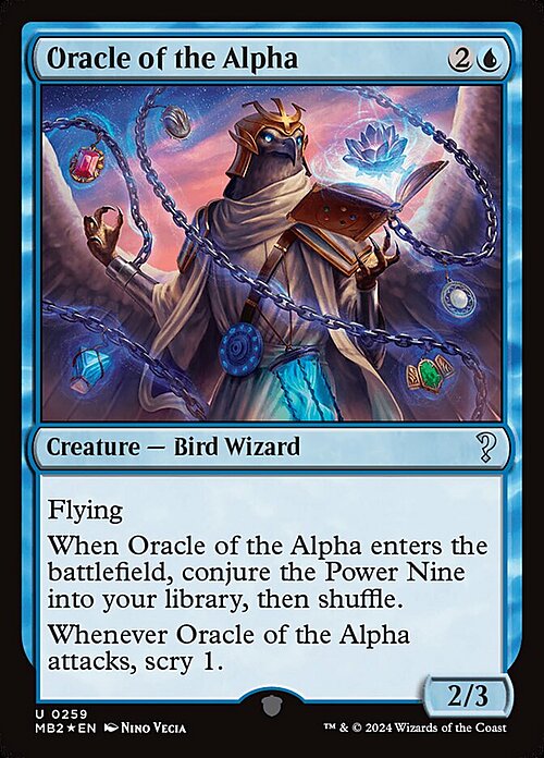 Oracle of the Alpha Card Front