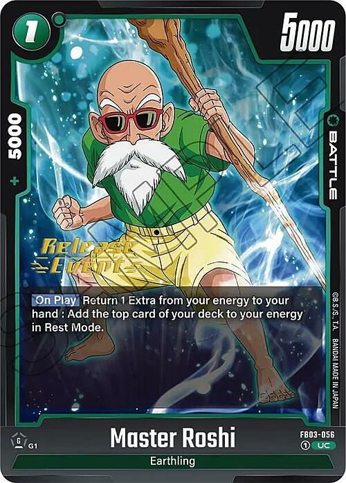 Master Roshi Card Front