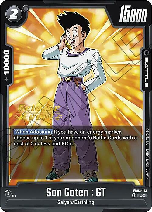 Son Goten : GT Card Front