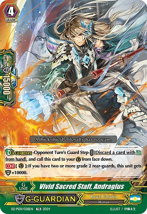 Vivid Sacred Staff, Andragius Card Front