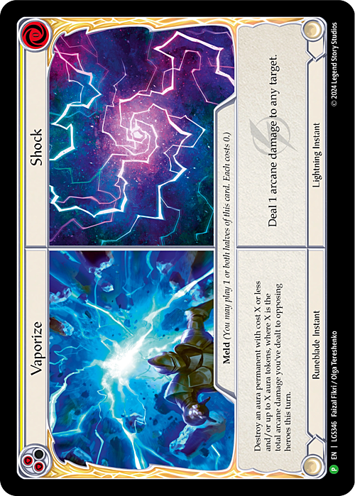 Vaporize // Shock Card Front