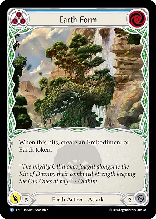 Earth Form - Blue Card Front