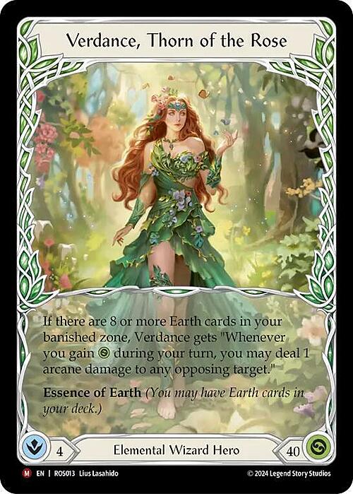 Verdance, Thorn of the Rose Card Front