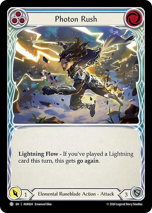 Photon Rush - Blue Card Front