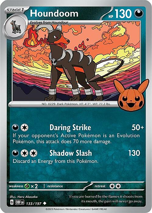 Houndoom Card Front