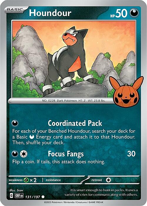 Houndour Card Front