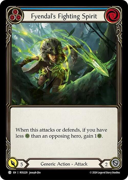 Fyendal's Fighting Spirit - Blue Card Front