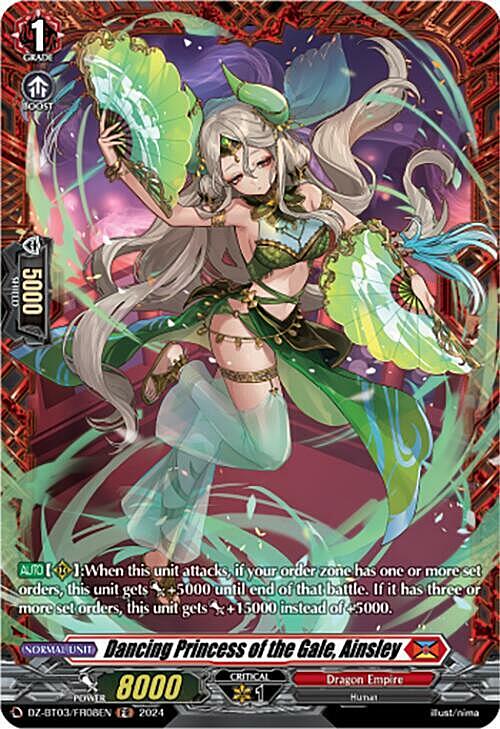 Dancing Princess of the Gale, Ainsley Card Front