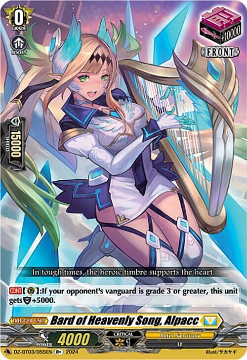 Bard of Heavenly Song, Alpacc Card Front