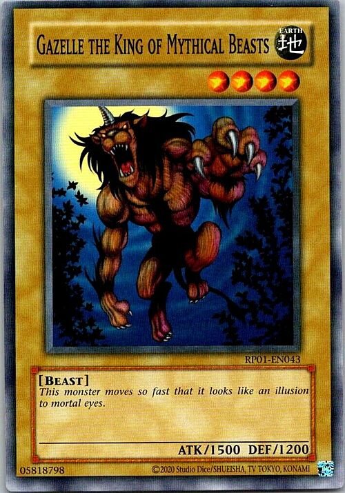 Gazelle the King of Mythical Beasts Card Front