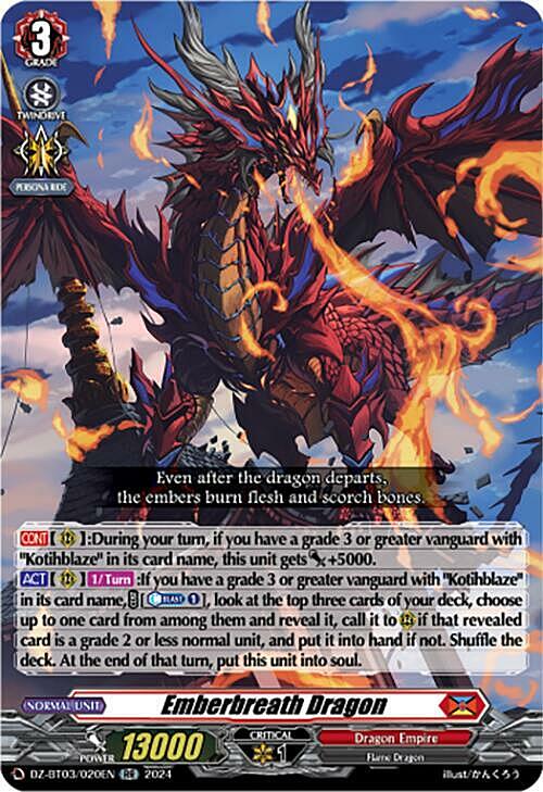 Emberbreath Dragon Card Front