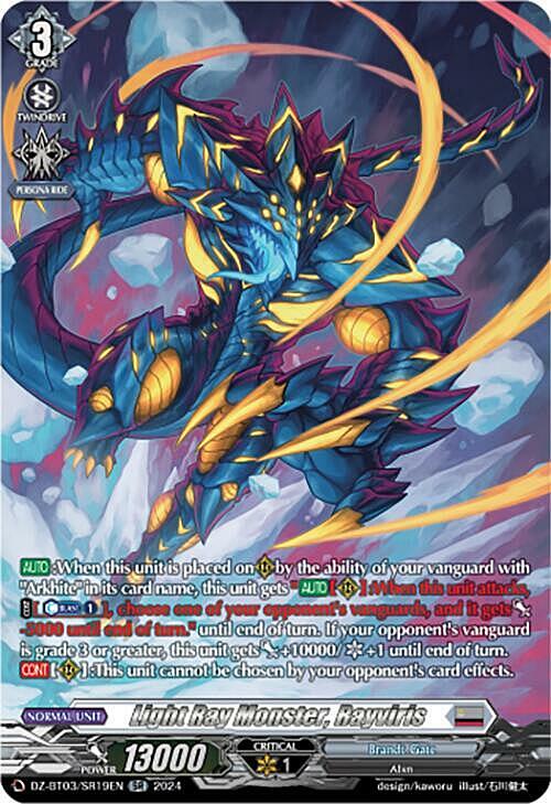 Light Ray Monster, Rayviris Card Front