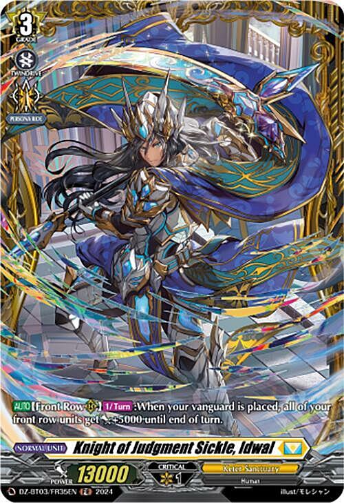 Knight of Judgment Sickle, Idwal Card Front