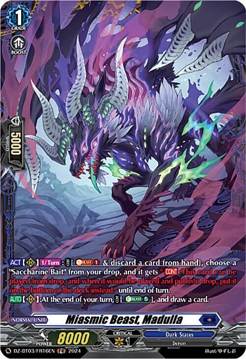 Miasmic Beast, Madulla Card Front