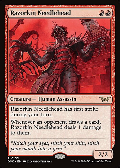 Razorkin Needlehead Card Front