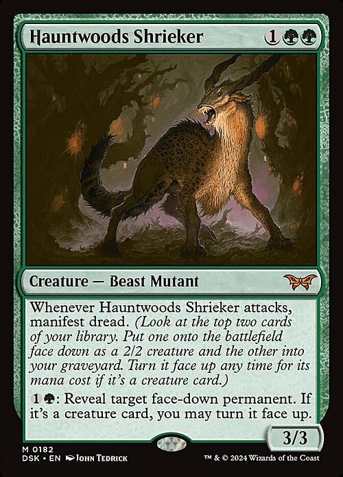 Hauntwoods Shrieker Card Front