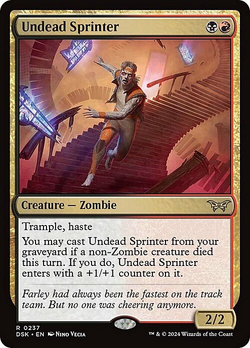 Undead Sprinter Card Front