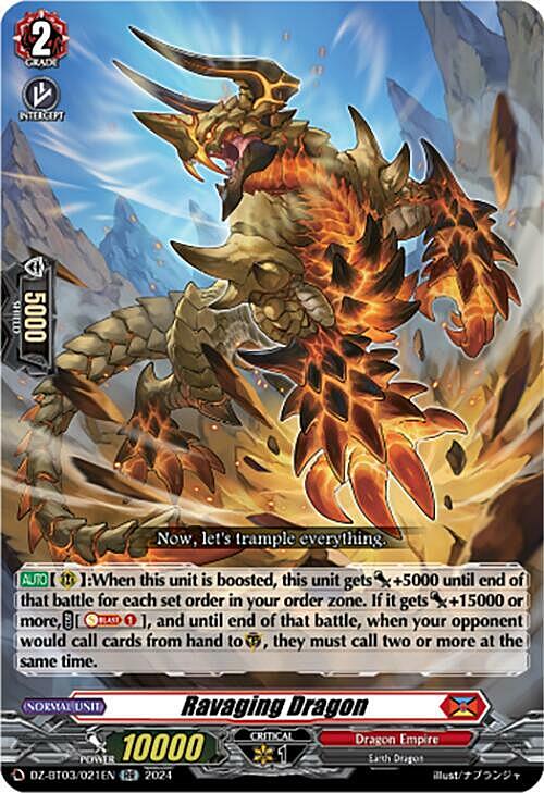 Ravaging Dragon Card Front