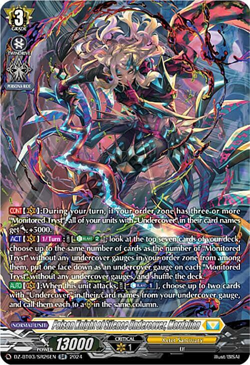 Poison Knight of Silence Undercover, Mordalion Card Front