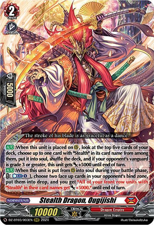 Stealth Dragon, Ougijishi Card Front