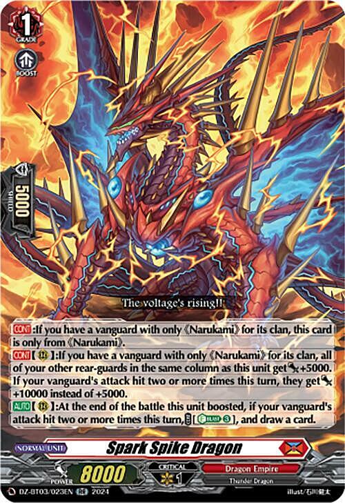 Spark Spike Dragon Card Front