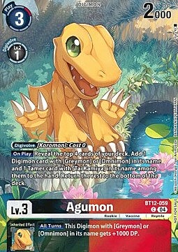 Agumon Card Front