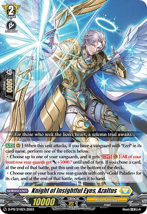 Knight of Insightful Eyes, Azaltus Card Front